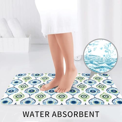 Tapis de douche doux pour une routine bien-être design œil