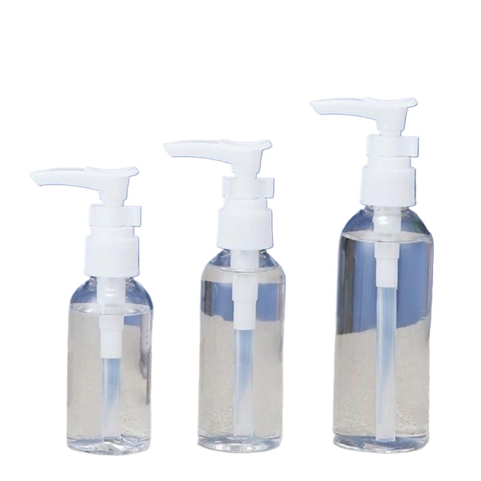 CGUOHU 10pcs 50ml/100ml Travel Transparent Dispensing Airless Lotion Bottle Portable Sample Cosmetic Spray Refillable Container For Travel(100ml)