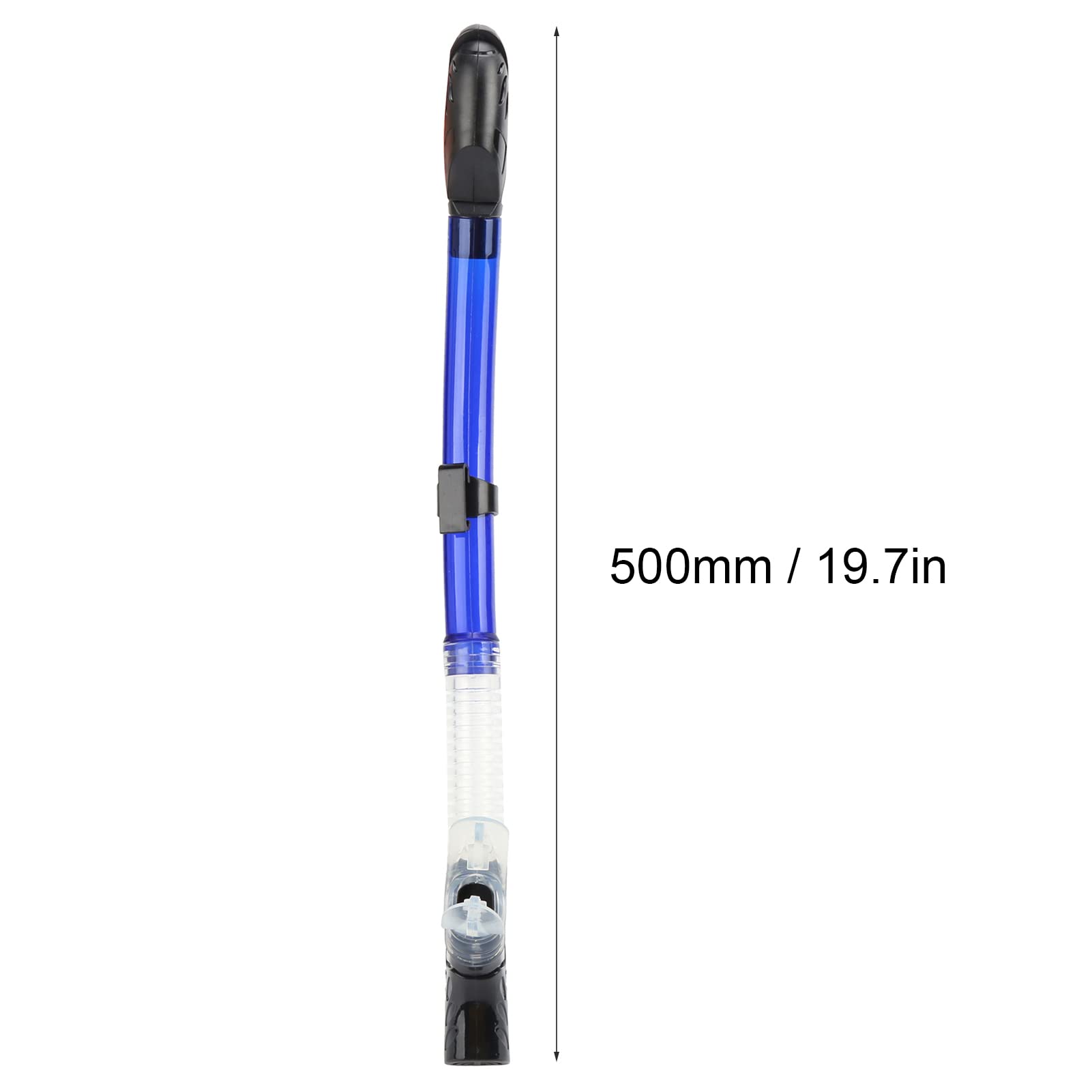 Yuecoom Silica Gel Diving Tube,Diving Breathing Tube,Silica Gel Full Dry Diving Tube for Underwater Sport,Snorkeling Equipment-Blue