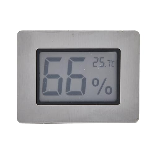 Mini termómetro higrómetro, diseño integrado de cigarro, monitor digital electrónico de humedad para interiores, para caja de puros, estuche de