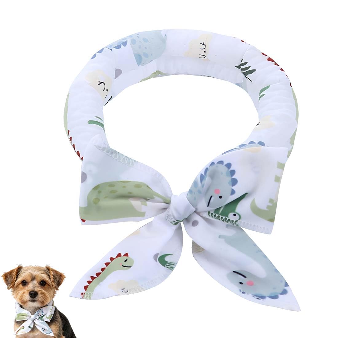 HIYAHB Dog Cooling Bandana, Pet Cool Scarf, Reusable Dog Ice Bandana, Summer cold Neck Cooler, Cooling Collar Wrap, Hot Weather Pet Bandana, Outdoor puppy Scarf, Dogs Neck Wrap Summer Accessory