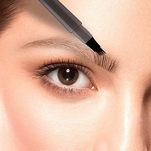 MCoBeauty Tattoo Eyebrow Microblading Ink Pen - Long-Lasting Micro-Fork Tip Applicator for Hair-like Defined Brows - Vegan - Medium to Dark - Image 5