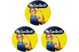 Rosie the Riveter pin - We Can Do It button - Rosie the Riveter buttons