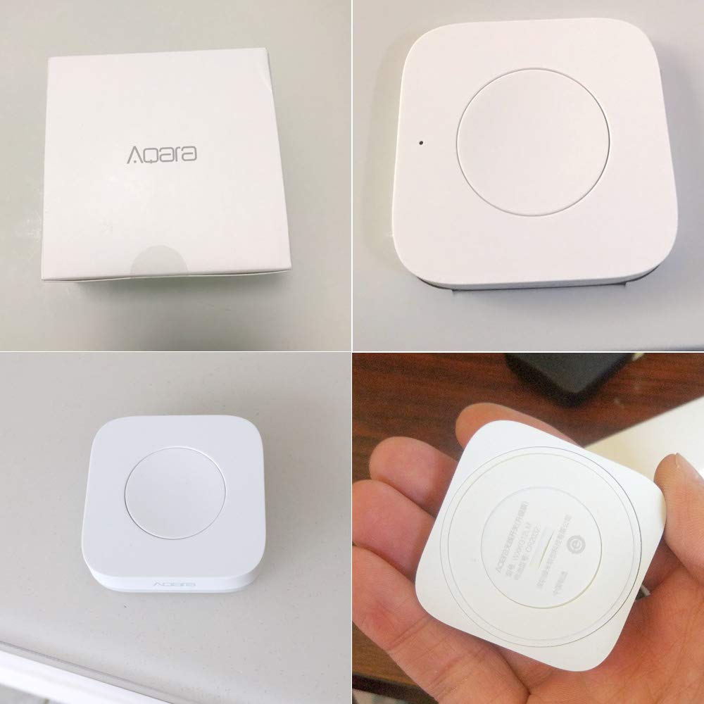 Smart Wireless Mini Switch Przełącznik Zdalnego Sterowania do urządzeń Domowych, Przenośny Przełącznik Systemowy do połączeń Alarmowych, Kolor Biały, 4 szt. (4 szt)