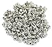 Maxmoral 200pcs Toothed Hex 6/32 SCREW 6 - 32 Computer PC Case Hard Drive Motherboard Mounting Screws.