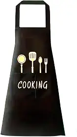 Avental de Cozinha em Poliéster Impermeável 95cm com Bolso Frontal