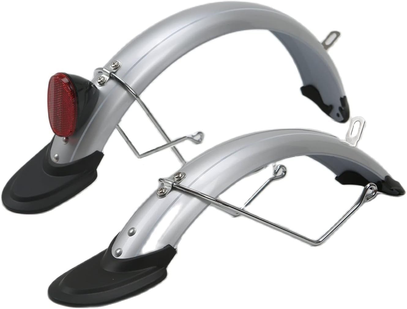 Garde-boue de vélo portable réglable pour VTT et vélos électriques, garde-boue avant et arrière, design pliable compatible 35,6 cm