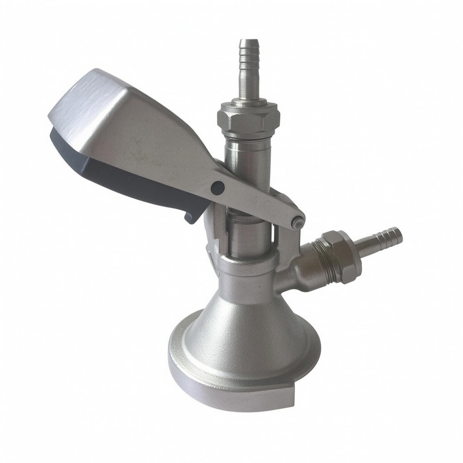 MagiDeal Acoplador Barril Cervez Cuerpo Metalico y Acabado Plateado Cepillado Acuado para Dispensacion Bebidas en