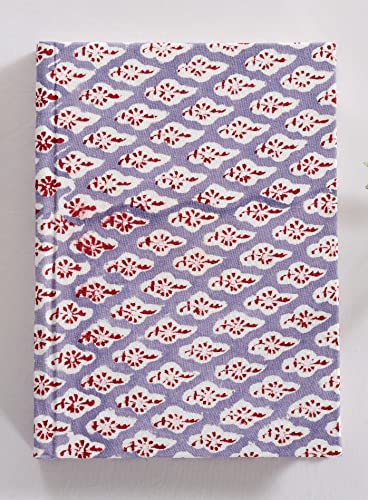 Image of Ravaiyaa - Attitude is everything Hand Block Printed Fabric Journal Handbound Notebook Gifts for Writers Recycled Paper Notebook Diary