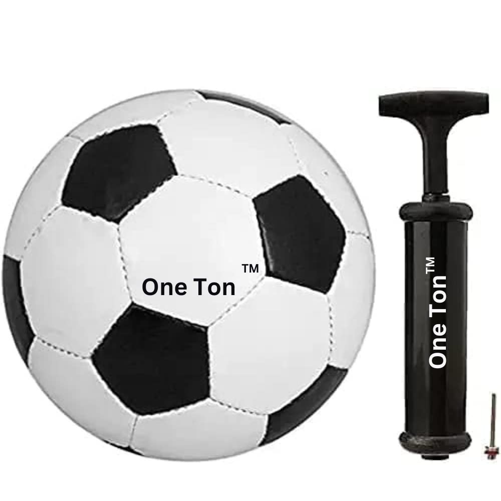 One Ton Black & White Football Size-5 (1 Football) with || Pump Free || (B0BV364YW4) Amazon Price History, Amazon Price Tracker