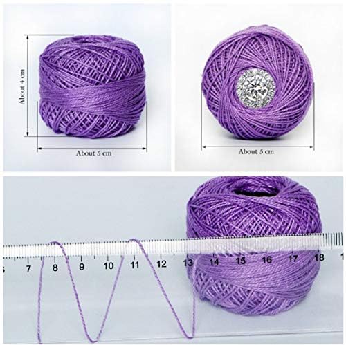 Knitiss 15 Crochet Thread Balls & 10 Lace Crochet Hooks with Storage Bag, 100% Cotton Thread with 2 Tatting Shutters Tools - Image 3