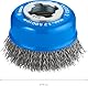 Bosch Professional 1x Gewellte Topfbürste Clean (für Metall, X-LOCK, Ø 75 mm, Drahtstärke 0,3 mm, für Ø125 mm, Zubehör Winkelschleifer)