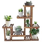 6 Ebenen Blumenständer : Blumenständer in 73 x 72 x 20 cm aus Holz verschönert Ihr Wohnzimmer mit Bunten Blüten, Grünpflanzen, Kräuter, Vasen usw. und verfügen über insgesamt 12 Plattformen in decken kleine Flächen ab 6 Lagen Ausstellungsfläche fügen Größe und visuelle Vielfalt für den Außenbereich hinzu und verwandeln Ihren schönen Garten in ein natürlichesPflanzenparadies voller Raum quer und reicher Sinn.