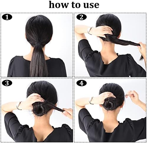 150 Pcs U Shaped Hair Pins, 3 Different Sizes Hair Pins for Buns Bobby Pins Bun Pins Kirby Grips for Women Hair Styling (Black)