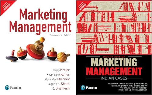 Image of Pearson Combo Books - Marketing Management, (17th Edition) + Marketing Management: Indian Cases, 2nd Edition | Set of 2 Books | MBA & Business Enthusiast | - Pearson