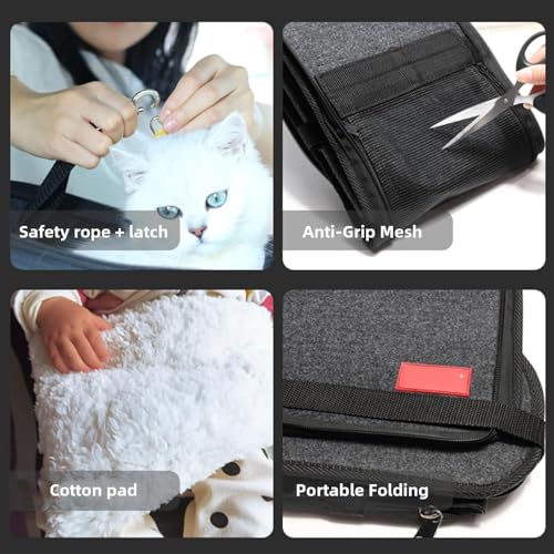 LYXLBX Autositz Hund Mittelkonsole Für Kleine Hunde,Für Kleine Hunde Und Katzen, Luxus-Autositz Für Mittelkonsole Waschbarer Hundesitz Auto Hundebett Hundetasche Hundekorb Für Katzen Hunde Bis 7 Kg