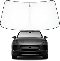 Vista 131 de Proadsy 2025 - Parasol para parabrisas actualizado con ajuste personalizado para Nissan Rogue 2014-2020, protector plegable de 4 capas