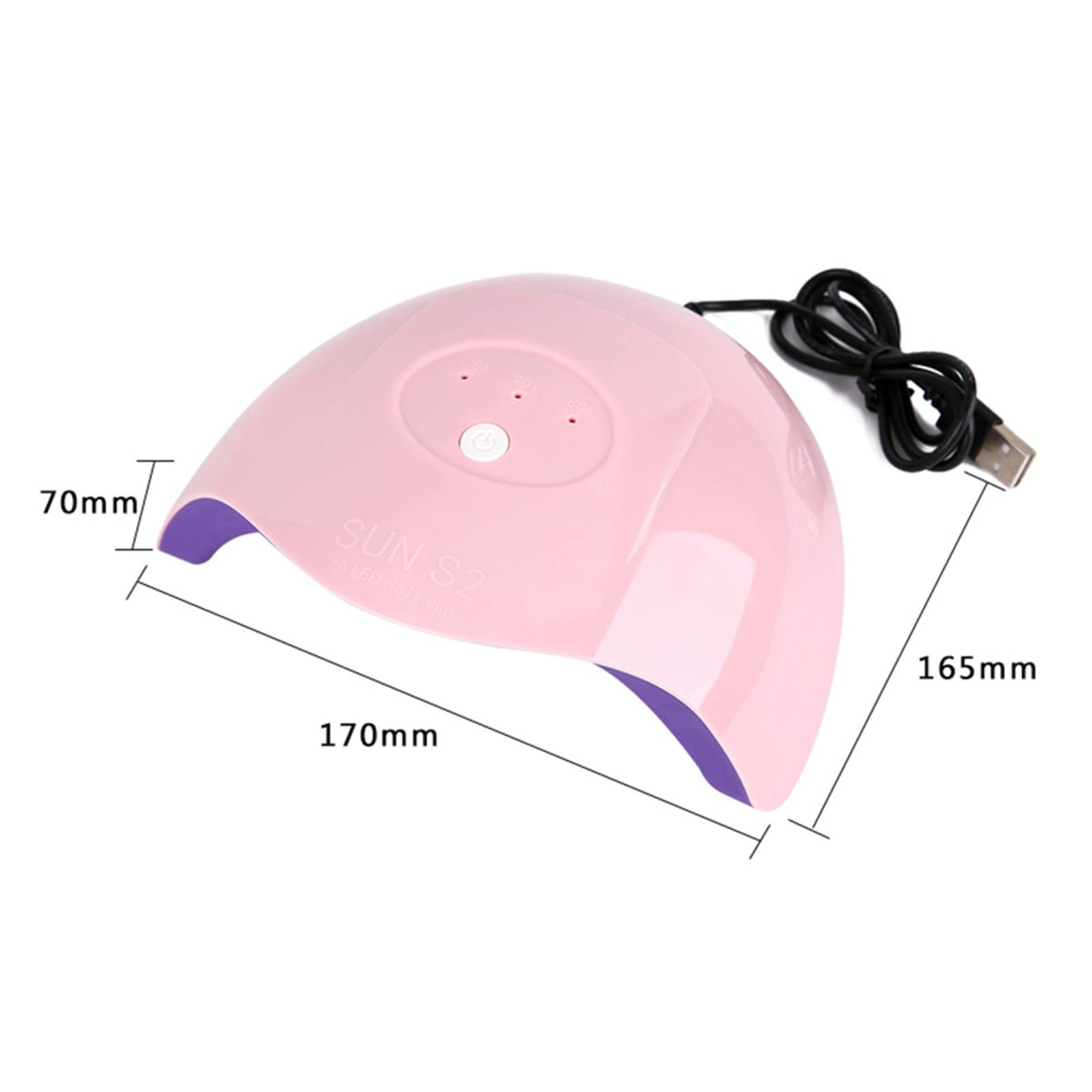 ZYC 36W UV Lampada LED per Unghie per Unghie Lampada per Unghie 12 LED Lampada per Curare Tutti i Gel con sensore USB Carica 60/09 / 120s Nail Art Manicure Tool