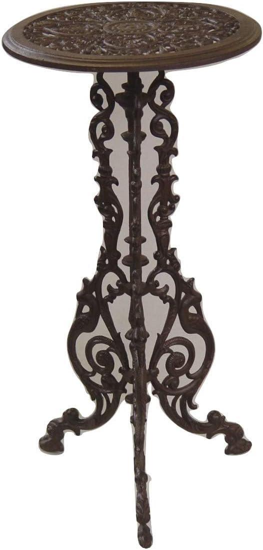 Garden Table Coffee Table Country House Cast Iron Brown Height: 69 cm