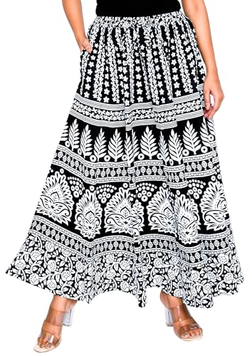 Image of Premium Cotton Skirt for Women with Pocket, Free Size
