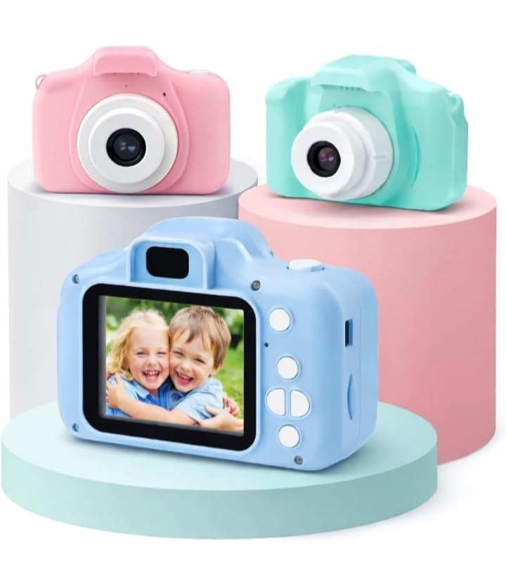 Kids Digital Camera Toy 3.0MP 1080P Video Camera with 2" Screen & 32GB Capacity USB Rechargeable with Games,Filters,Time-Lapse Educational Birthday Gift for Boys & Girls Age 3–12 (Blue)-image-19