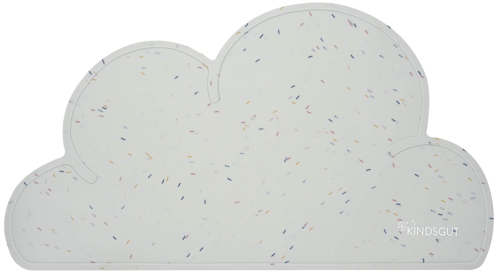 Kindsgut Platzdeckchen Wolke, Tischset, Unterlage in kinderfreundlichem Design und dezenten Farben, Konfetti