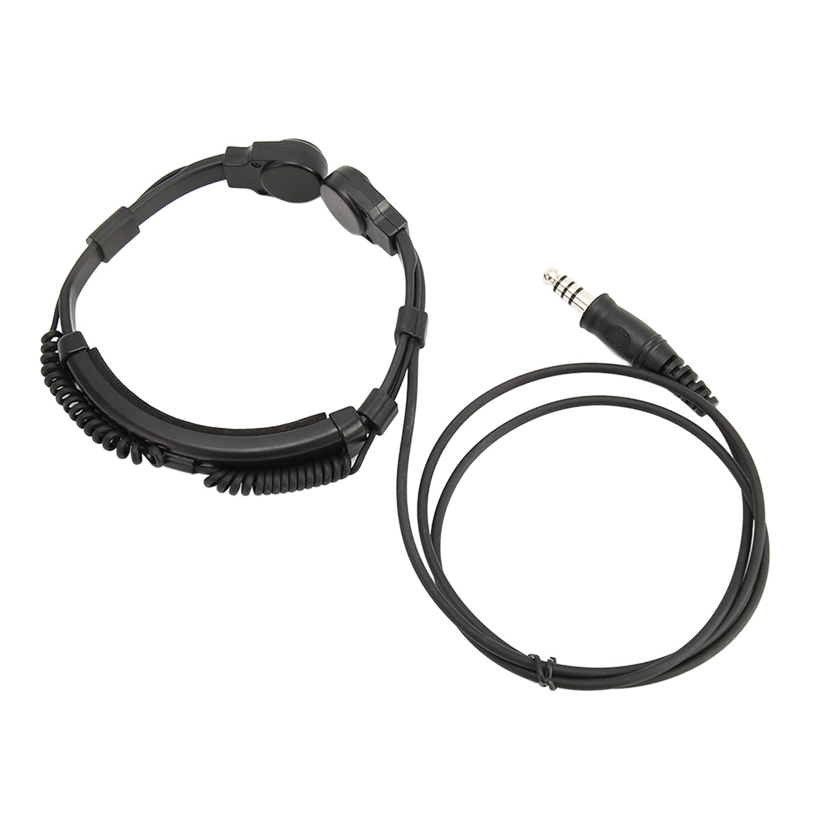 Septpenta Micro Casque pour Gorge, Adaptateur U94 Ptt Construction Tour de Cou Conçu pour Réduire Le Rayonnement Électronique Stable et Fiable pour UV 5R UV 5Ra 888S Convient pour Le Ski
