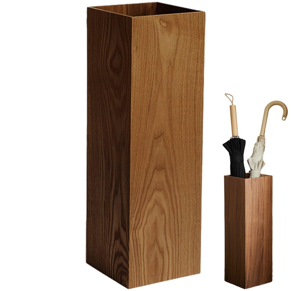 Seau de Parapluie de Couloir en Bois pour une Maison Accueillante
