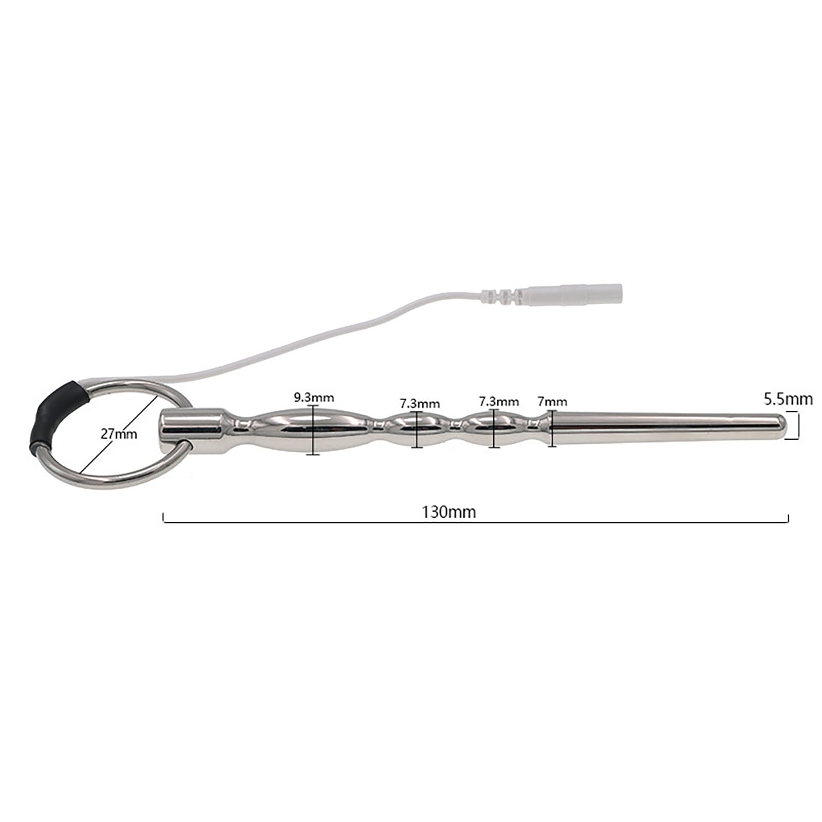 Electroshock Penisplug Plug Anal Set Acero Inoxidable Dilatador Uretral Anal Dilatadores Para Hombres Estimulación Prostática Juguetes Sexuales (L)