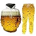 HSPA02424 Ensemble sweat à capuche pour homme Motif bière 3D hip-hop automne hiver grande taille