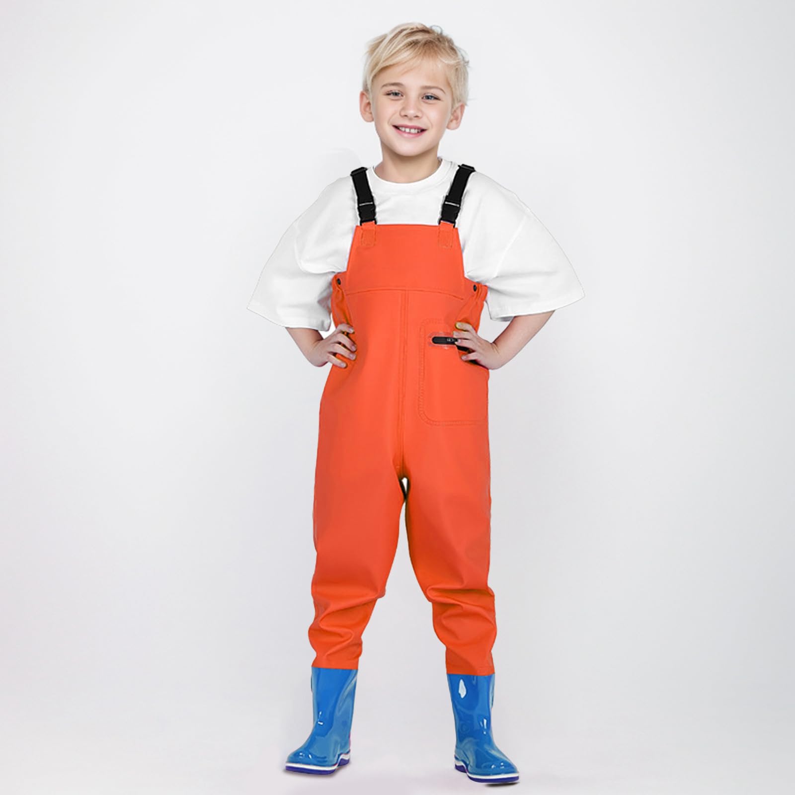 Pantaloni Bambini, Tuta da Acqua per Sabbia per Gioca A Tuta da Acqua da Lancio Scarpe da Pioggia da Pioggia One Catch The Sea Water Proof Pants con Stivali, Efficace Anti-Macchie