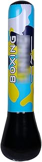 Portable Bambino Gonfiabile Stand Imposta Sacco da Boxe con Pompa d'Aria, Pesante Karate, Taekwondo Formazione Tumbler Target, 145 Centimetri Boxing Punch Torre Punching Bag velocità (Colore : Blu)