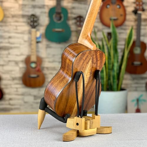 Support de sol pour ukulélé en bois idéal pour le salon
