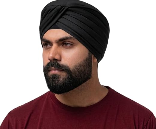 WearANURAJ Turban Pagdi for Men Cotton Head Wrap Soft Breathable Fabric Traditional Punjabi Style Headwear Comfortable Wed...