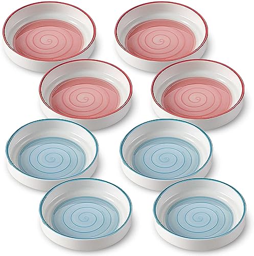 BODHIS Plato llano, cuenco para pasta, plato hondo, plato hondo, plato llano, taza soja, juego de cuencos de salsa de soja, cuenco de cerámica