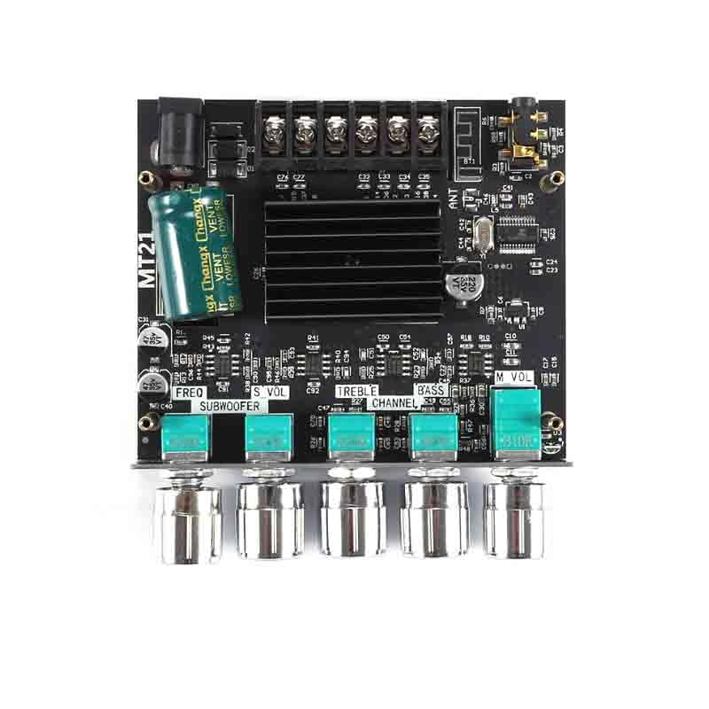2PCS ZK-MT21 50W+50W+100W 2.1 Channel with Treble/Bass/Sub DC 9-24V