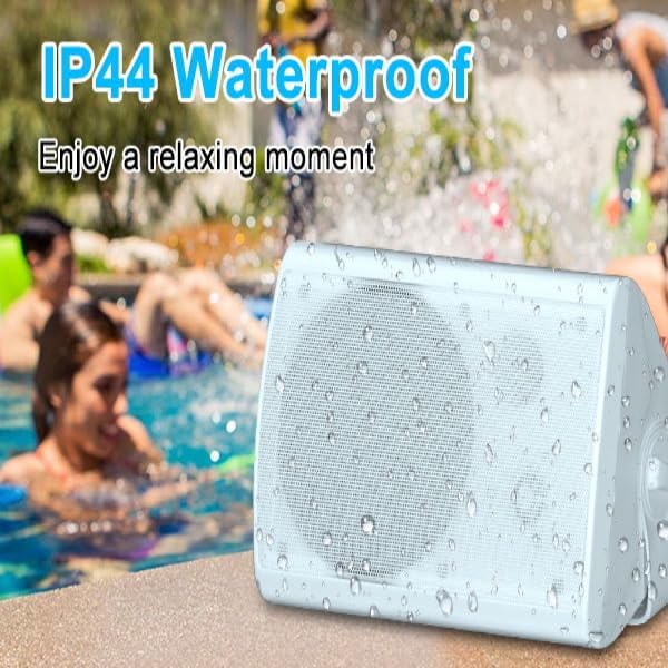 STUDIOFINIX 6.5 Inch Passive Indoor Outdoor Speakers Wired Waterproof with 800Watts, Wall Mount Speaker,for Patio,Covered Porch,Deck,Poolside(4 Speakers，White) - Image 5