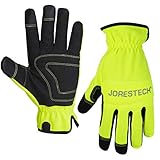 JORESTECH High Vis Safety Touch Screen Technology Multipurpose Work Gloves (Large)