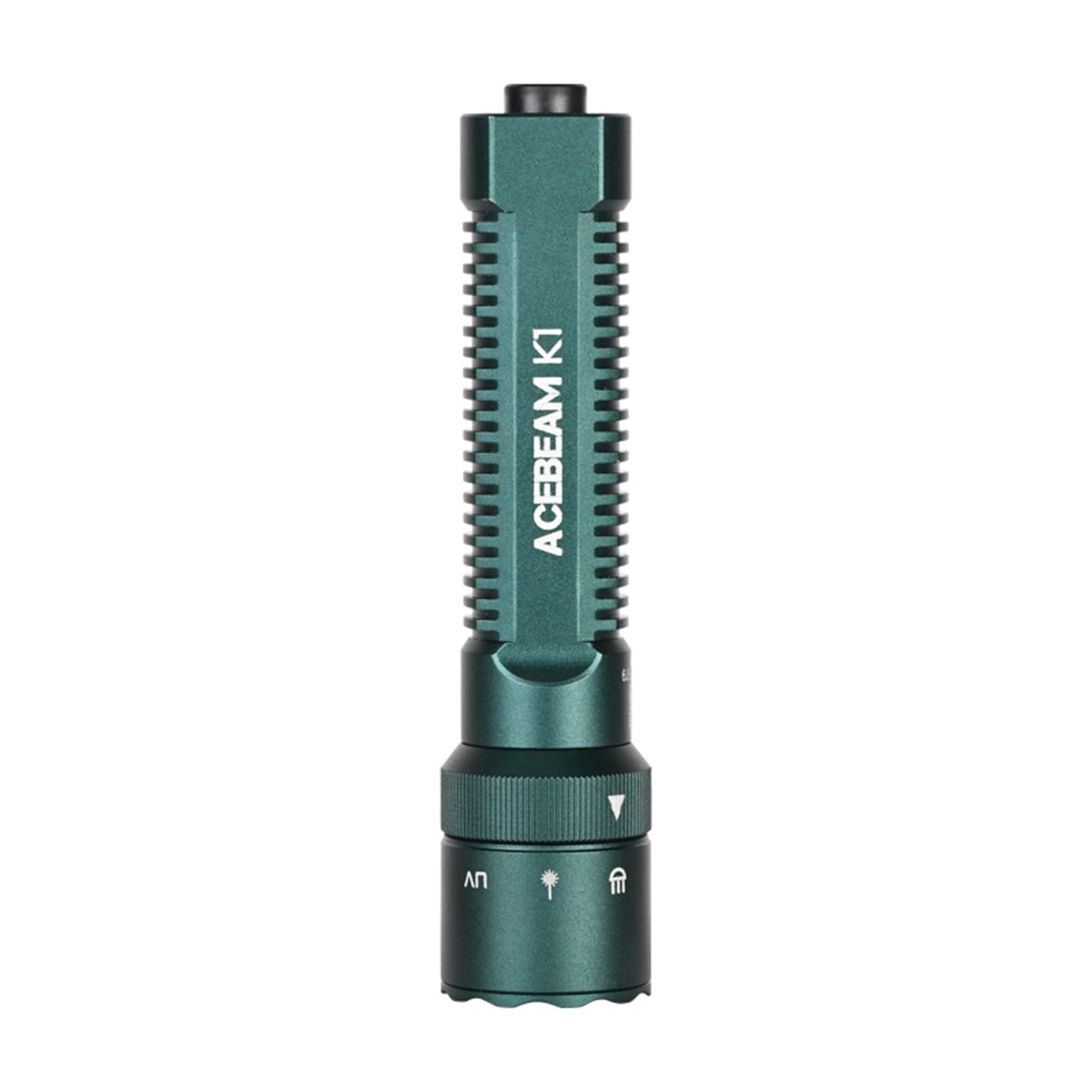 ACEBEAM K1 Torcia EDC AA ricaricabile con fascio verde, UV e LED bianco combinati, torcia led potente professionale 1000 lumen, torcia piccola a tripla fonte per emergenze, campeggio, casa