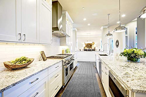 Orfa Home Custom Length Hallway Runner Rug, Slip Resistant, Grey, 26 Inch X 4 Feet, Doormat, Sold And Priced Per Foot #TOP1