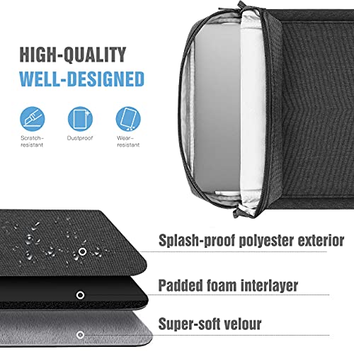 Image of TiMOVO 13 inch Laptop Sleeve for MacBook Neo /Air 2026 Carrying Case, Black Gray