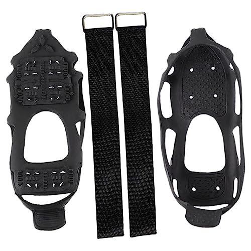 LIFKOME 1set Tooth Ice Cleats for Non- Shoe - Crampon Spikes for Boots Sports Shoes and Casual Footwear Excellent Traction for Ice Snow and Slippery