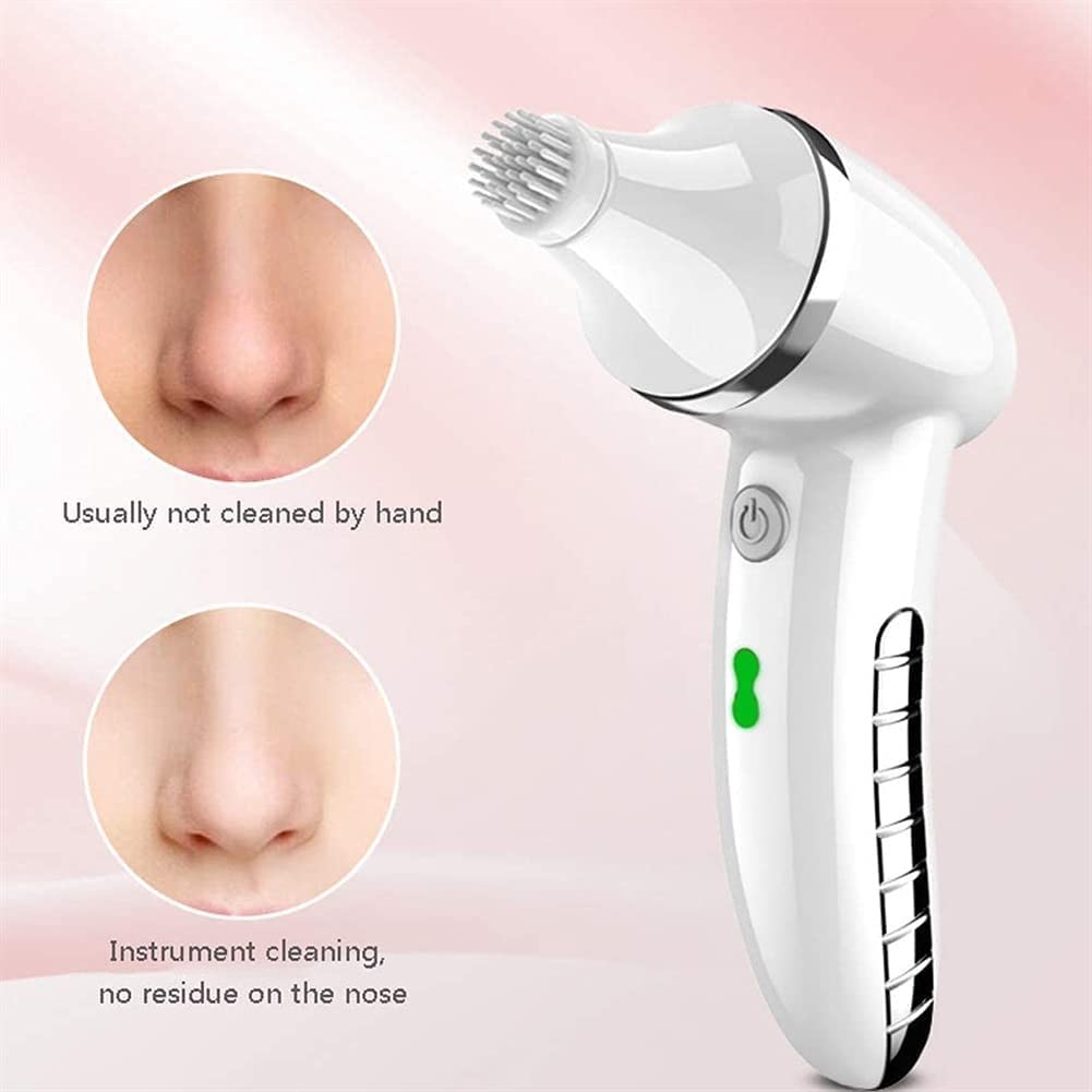 Cornehild Cepillo de limpieza facial, juego de cepillos for la cara giratoria impermeable, cabezales de 4 cepillos, exfoliante suave, limpieza profunda, masaje y eliminación de cabezales negros for mu