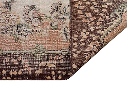 Tapis vintage turc fait à la main ALLMODE une âme d'artisan en beige W_17 - 3