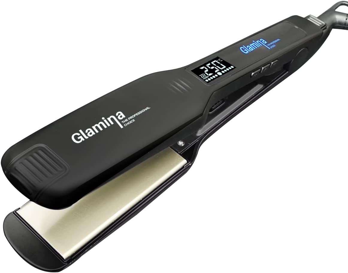 Professional 250°C Wide Plate Nano Titanium Hair Straightener ULTRA250 (EXCELLENT FOR KERATIN)
