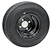 eCustomrim 8 Inch Black Golf Cart Tire On Rim 18-850-8 18X8.50-8 18/8.5-8 4 Lug Fits E-Z-GO, EZGO, Club Car