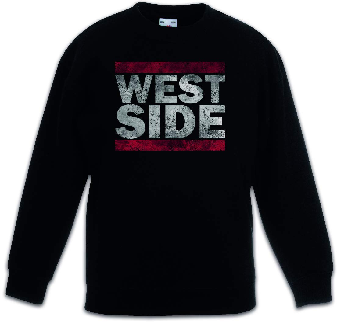 Sweat-shirt noir enfant West Side pullover manches longues - 3