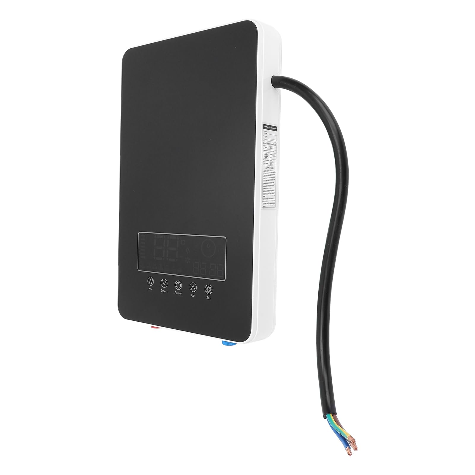 Fafeicy Mini Electric Tankless HeißHeizung 12000W Wand Montiert Schnellheizung Heizung Heizung für Küchenkabel 220 -V -LED Temperaturanzeige für Bars Homes Krankenhäuser Stilvoller Kompakt