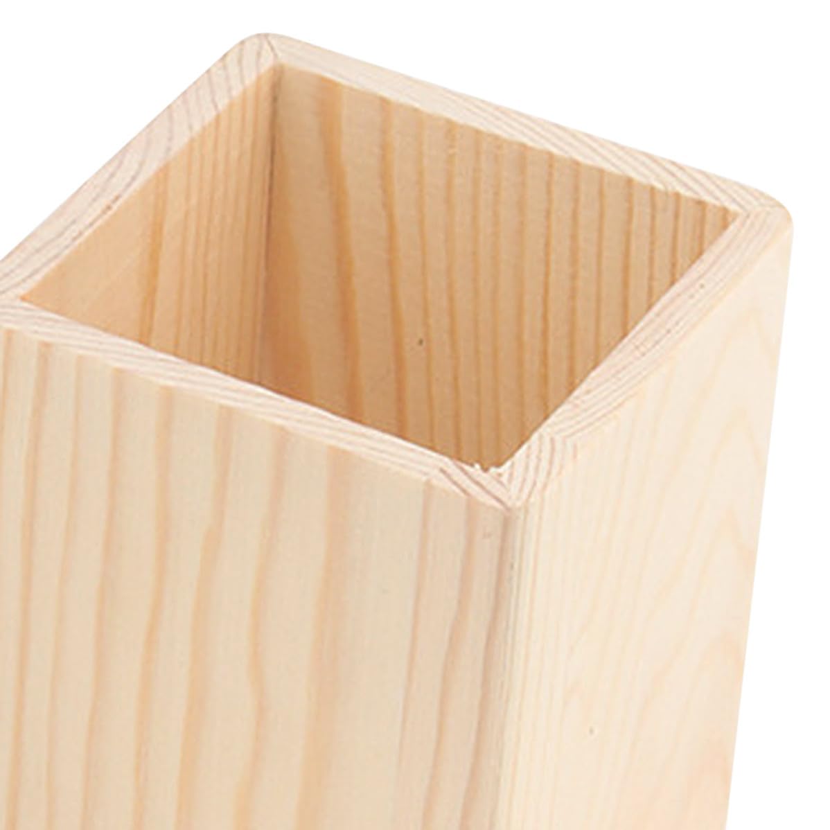 HOMSFOU 10 Unidades Portalápices de Madera Geométrico para Oficina,