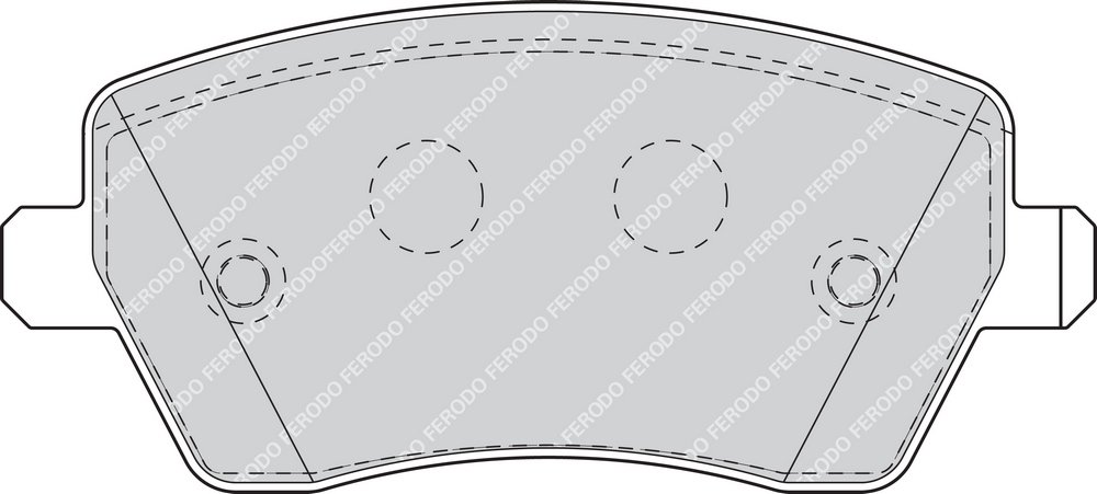 FERODO Kit pastiglie freni Anteriore non predisposto per visualizzazione avviso usura con accessori FDB1617 Compatibilità con MERCEDES-BENZ CITAN Furgonato 415 Citan Station Wagon/Tourer 415, NISSAN